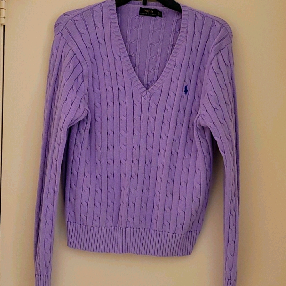 Designer polo sweater